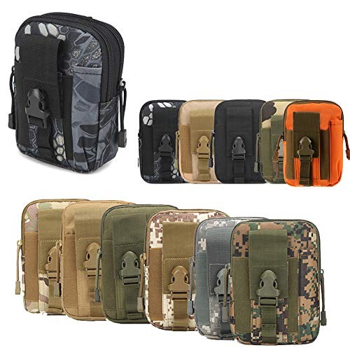 ZhaoCo Tactical Molle Pouch Compact Utility Belt Pouch, Black #2