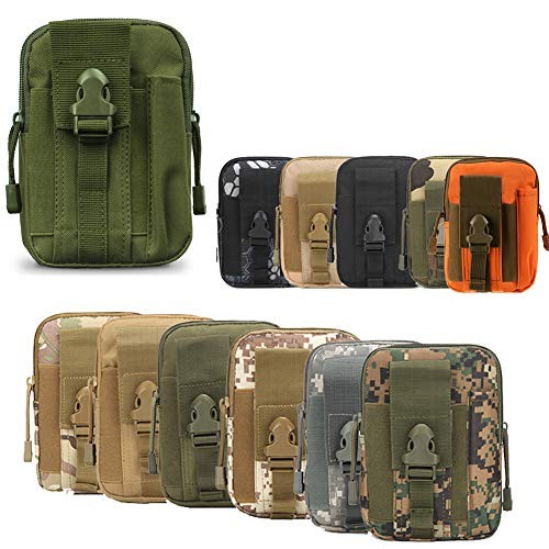 ZhaoCo Tactical MOLLE Pouch Utility Belt Bag, Army Green