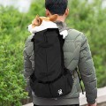 Woolala Black S Dog Carrier Bag, Drawstring Head-Out Pet Backpack