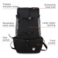Woolala Black S Dog Carrier Bag, Drawstring Head-Out Pet Backpack