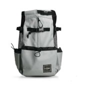 Woolala Grey S Dog Carrier Bag, Head-Out Ventilated Pet Backpack