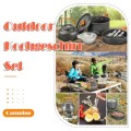 qhklew 10-Piece Camping Cookware Set for 2 to 4 People