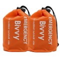 RLXMARTD 2-Pack Emergency Sleeping Bags with Storage Bags, Whistles and Metal Buckles