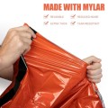 HEUIOP 9-Piece Emergency Sleeping Bag Survival Kit, Orange