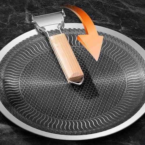 Aboiled 316 Stainless Steel Non-Stick Frying Pan, 38cm-2