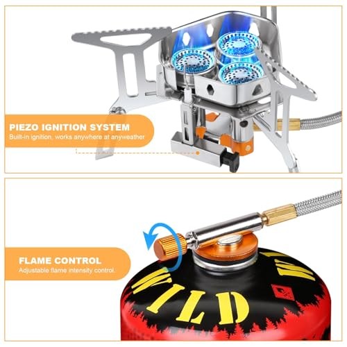 Adiwo 6800W Three-Burner Windproof Camping Gas Stove with Carry Box-7