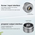 Adiwo gas tank refill adapter, aluminium alloy, Grey-z03