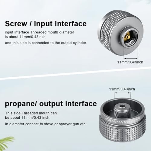 Adiwo gas tank refill adapter, aluminium alloy, Grey-z03-2