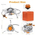Adiwo Portable Camping Gas Stove, 3500W Single Burner with Piezo Ignition