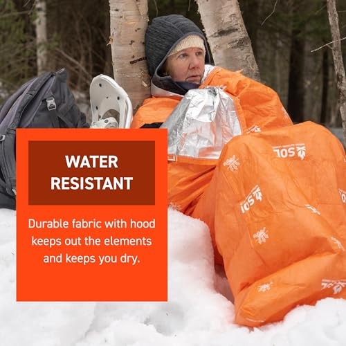 survive outdoors longer Adventure Medical Kits Escape Lite Bivvy Shelter, Orange, 156 g, 810 mm x 2080 mm-5