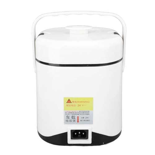 AKLOSIPY 24V Truck Rice Cooker with Non-Stick Inner Pot and Steaming Tray-5