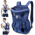ALLSOPETS Dog Carrier Backpack for Small to Medium Dogs, Midnight Blue, L