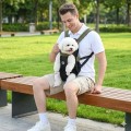 ALLSOPETS Dog Carrier Backpack for Small to Medium Dogs, Front Pet Carrier with Safety Hook, Olive Green, L