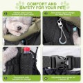 ALLSOPETS Dog Carrier Backpack for Small to Medium Dogs, Front Pet Carrier with Safety Hook, Olive Green, L