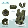 ALLSOPETS Dog Front Carrier Backpack, Army Green, M