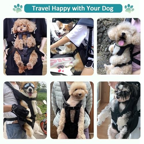ALLSOPETS Dog Front Carrier Backpack, Army Green, M-5