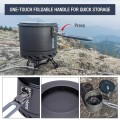 Alocs 1.4L Camping Pot with Heat Exchanger