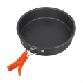 NiuLumea Alumina Non-Stick Camping Frying Pan, Foldable, Large