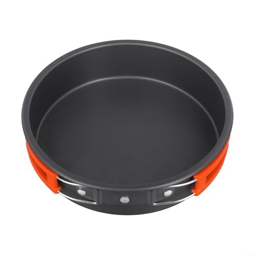 NiuLumea Small Alumina Nonstick Camping Frying Pan with Foldable Design-7