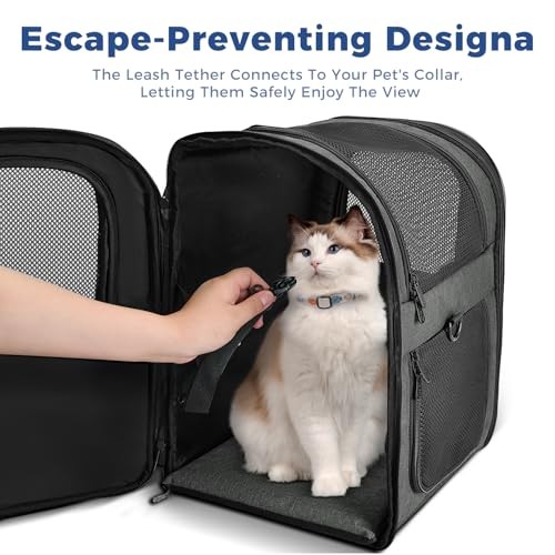 Apollo Walker Grey Cat and Dog Carrier, Breathable Mesh, 2 to 15 kg-2