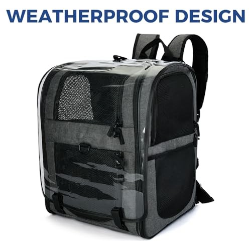 Apollo Walker Expandable Pet Carrier Backpack, Gray Expansion-3