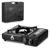 Aspect Single Burner Camping Stove with Carry Case, Black, Stove Only
