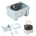 Azwood Portable Solid Fuel Stove, Foldable Alcohol Burner, Pocket Size, Updated Model