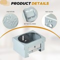 Azwood Portable Solid Fuel Stove, Foldable Alcohol Burner, Pocket Size, Updated Model