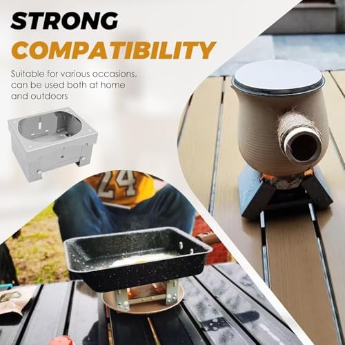 Azwood Portable Solid Fuel Stove, Foldable Alcohol Burner, Pocket Size, Updated Model-4