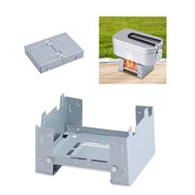 Azwood Portable Foldable Solid Fuel Stove, Pocket Size, Regular Model