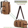 Baosha HB-26 Vintage Canvas Convertible Holdall Bag, Coffee