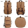 Baosha HB-26 Vintage Canvas Convertible Holdall Bag, Coffee