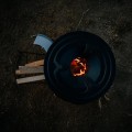 BBQ-Toro Rocket Furnace Rocket #2, Rocket Stove for Dutch Oven and Grill Pans, Grey