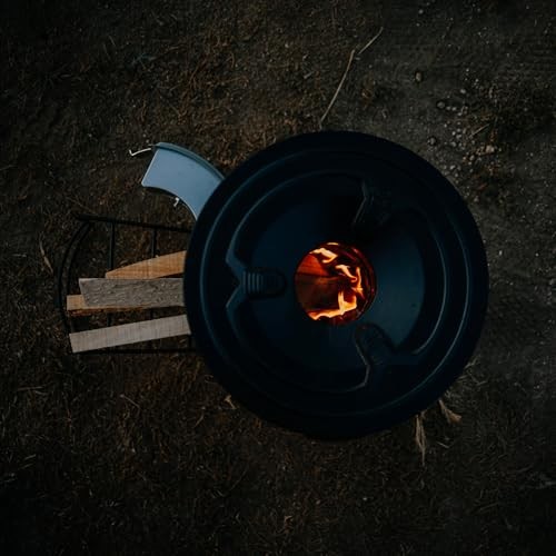 BBQ-Toro Rocket Furnace Rocket #2, Rocket Stove for Dutch Oven and Grill Pans, Grey-2