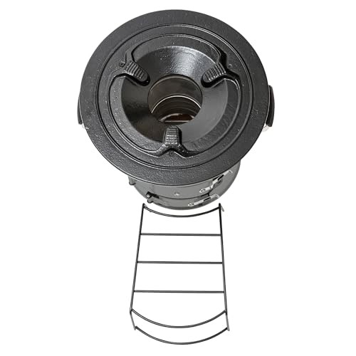 BBQ-Toro Rocket Furnace Rocket #2, Rocket Stove for Dutch Oven and Grill Pans, Grey-6