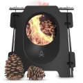 überleben Stöker Flat Pack Wood Camping Stove, Carbon Black