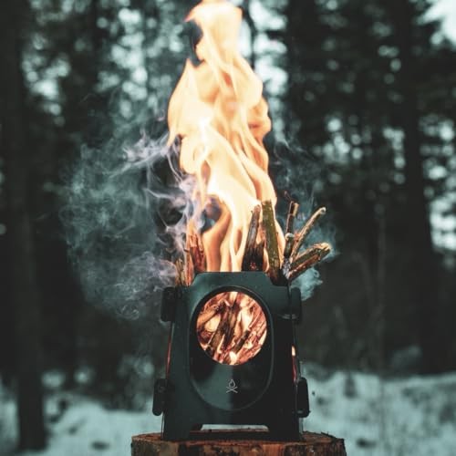 überleben Stöker Flat Pack Wood Camping Stove, Carbon Black-3