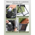 besrey Baby Backpack Carrier with 3-Height Safety Seat, Adjustable Straps and Waist Belt, Foldable Frame, Lightweight Large Capacity Child Carrier, Army Green
