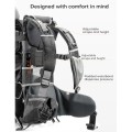 besrey Baby Backpack Carrier, Toddler Hiking Backpack, Plus Grey, with Safety 3-Height Seat, Adjustable Straps and Waist Belt, Foldable Frame
