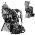 besrey Baby Backpack Carrier, Toddler Hiking Backpack, Plus Grey, with Safety 3-Height Seat, Adjustable Straps and Waist Belt, Foldable Frame