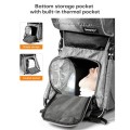 besrey Baby Backpack Carrier, Toddler Hiking Backpack, Plus Grey, with Safety 3-Height Seat, Adjustable Straps and Waist Belt, Foldable Frame