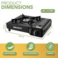 BLOSTM Portable Single Burner Camping Gas Stove with Automatic Ignition