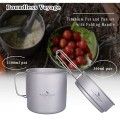 Boundless Voyage Titanium Pot and Pan Set 1100ml + 300ml with Folding Handles