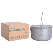 Boundless Voyage Titanium Pot and Pan Set, 2900 ml, Folding Handle