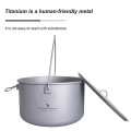 Boundless Voyage Titanium Pot and Pan Set, 2900 ml, Folding Handle