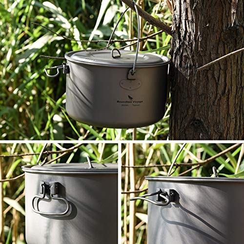 Boundless Voyage Titanium Pot and Pan Set, 2900 ml, Folding Handle-5