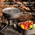 Boundless Voyage 8 inch titanium non-stick frying pan with lid, deep sauté pan and drawstring bag