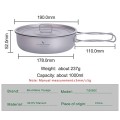 Boundless Voyage 8 inch titanium non-stick frying pan with lid, deep sauté pan and drawstring bag