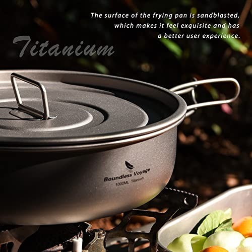 Boundless Voyage Titanium Induction Frying Pan with Lid, 8 inch, Ti2065C, non-stick 1pc-4