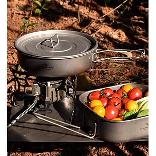 Boundless Voyage Titanium Induction Frying Pan with Lid, 8 inch, Ti2065C, non-stick 1pc-5